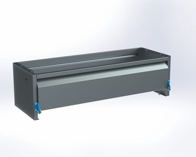 Adrian ADK1042A Door Kit for Shelving, 42"w x 10"h, Blue, Gray