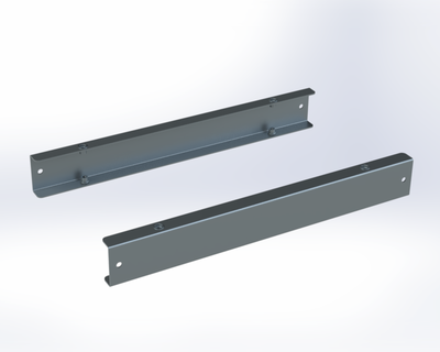 Adrian ADURK18G Drawer Unit Riser Kit, 18", gray metal home organization components.