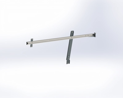 Adrian ARKFTL130PS Mounting Rail Kit, Passenger Side, Transit Low Roof, 130 WB, metal.