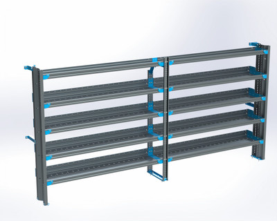 Adrian AS-2T14132SPHA 5-Shelf Unit, 14x132 (R66/F66) / Sprinter High Roof 170″