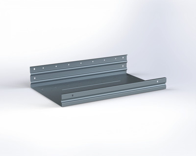 Adrian ASFK2T1424G1 Adrian Shelving Kit, 24w x 4.375h x 14d, Gray