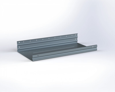 Adrian ASFK2T1430G1 Shelf, 14 x 30, gray metal shelf unit by Adrian brand.