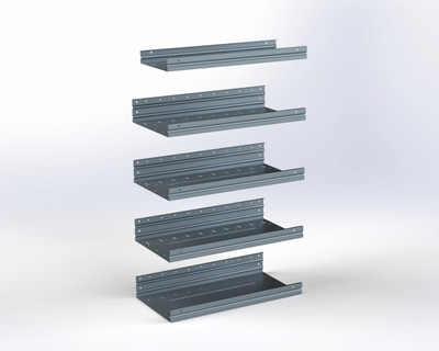 Adrian ASFK2T1430G5 5-Shelf Kit, 14 x 30