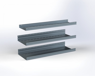 Adrian ASFK2T1648G3 3-Shelf Kit, 16 x 48 / Transit Low Roof, Express & Savana