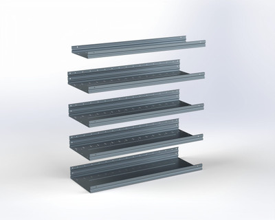 Adrian ASFK2T1648G5 5-Shelf Kit, 16 x 48 / Transit ProMaster Sprinter High Roof