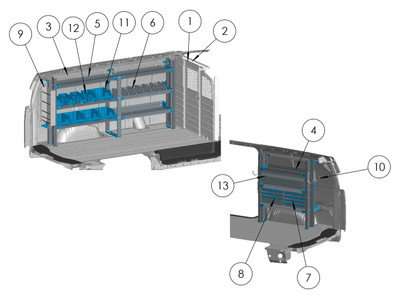 Adrian ELE-GM-135 Electrical Starter Package, GM Express/Savana, 135 WB