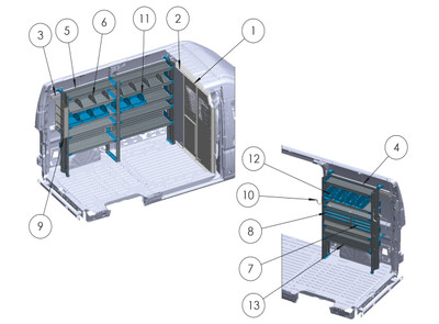 Adrian ELE-PM-HR136 Electrical Starter Package, Ram ProMaster High Roof 136 WB