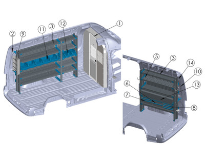 Adrian ELE-SP-HR144 Electrical Starter Package, Sprinter High Roof 144 WB