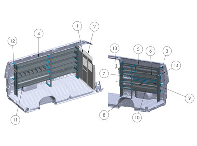 Adrian GEN-PM-HR159X General Service Package, RAM ProMaster High Roof 159X