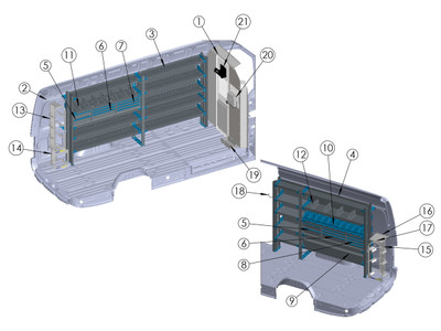 Adrian HVAC-SP-HR170 HVAC Starter Package, Sprinter High Roof 170 WB