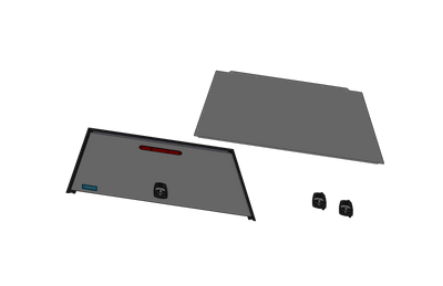 Adrian TCK72HM23W Truck Cap Closure Kit w/ Hatch Door & Mechanical Locks, 23" Top