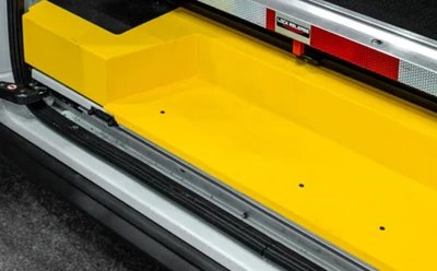 Legend U709-151-1018 Steel Floor Threshold Set with Full Lower Step for Vehicle Entry, Ford Transit.
