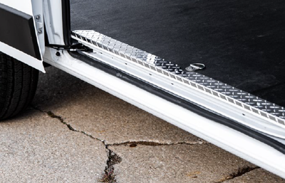 Legend 609-151-1010 Aluminum Floor Sill Set Passenger & Rear RAM ProMaster by Legend, silver color.