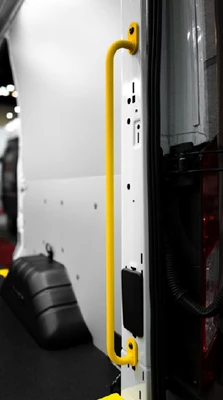 Legend 11R00-40 Rear Grab Handles Set Kit RAM ProMaster by Legend, yellow, all WB lengths.