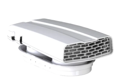 Legend LF-VRV-K2 VanFan Forced Air Vent Kit for Commercial Van Ventilation, silver in color.