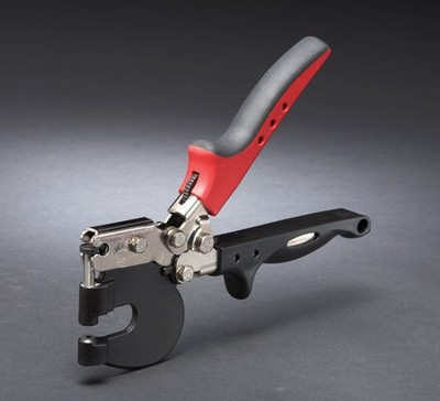 Malco Tool CGPR Ceiling Grid Punch, ergonomic grid punch, red and black handle, metal tool.