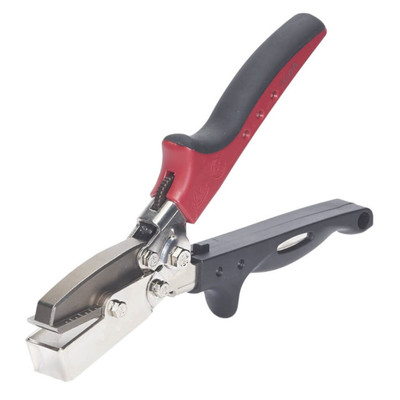 Malco Tool JCC75R J-Channel Cutters for precise J-Channel trim cutting, red and black handled.
