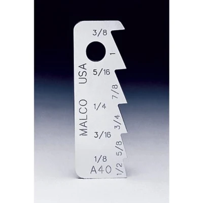 Malco A40 Scriber, galvanized metal scribe, sheet metal tool by Malco Tool, silver in color.