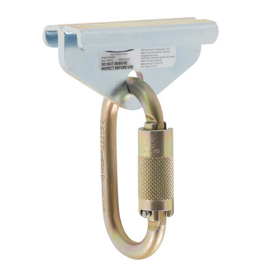 Werner Fall Protection A410400 Strut Anchor With Carabiner, Safety Carabiner Connector, metal anchor device.