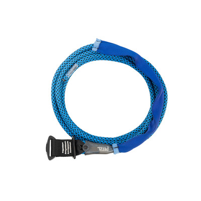 Werner Fall Protection L210240P-3 Utility Lifeline Rope, blue color with black buckle and straps.