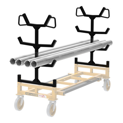 MetalTech I-FTC631PRK Kit of One 6' Flat Transport Cart with Two