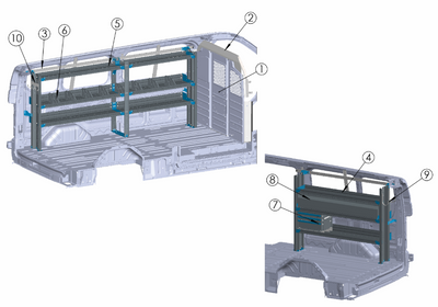 Adrian GEN-FTLR148B General Service Package, Transit Low Roof 148WB