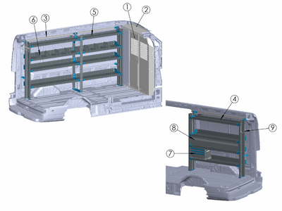 Adrian GEN-FTMR148B General Service Package, Transit Mid Roof 148WB