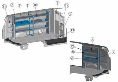 Adrian HVAC-GM135B HVAC Package. GM Express/Savana 135WB