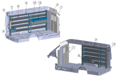 Adrian ELE-FTHR148XB Electrical Package, Transit High Roof 148EWB