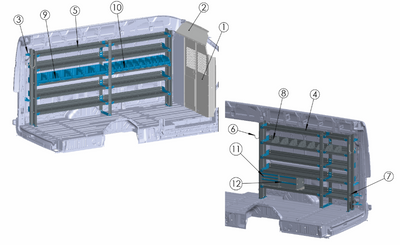 Adrian PLUM-FTHR148XB Plumbing Package, Transit High Roof 148EWB