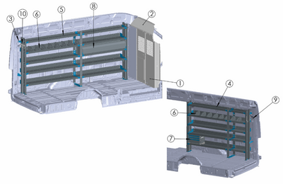 Adrian GEN-FTHR148XB General Service Package, Transit High Roof 148EWB