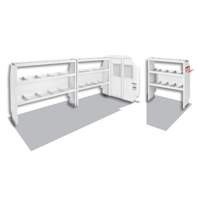 Weather Guard 600-8110L Commercial Shelving Van Package, Full-Size, Ford Transit, Low Roof, 148in Wheelbase