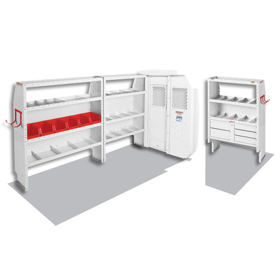 Weather Guard 600-8211R General Service/Contractor Van Package, Mid-Roof, Ford Transit, 130in Wheelbase