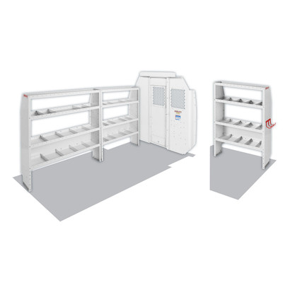 Weather Guard 600-8440R Commercial Shelving Van Package, Mid/High-Roof, RAM ProMaster,136" WB 