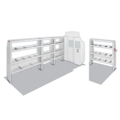 Weather Guard 600-8440X Commercial Shelving Van Package, RAM ProMaster159" XWB High Roof