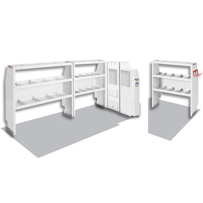 Weather Guard 600-8120R Commercial Shelving Van Package, Full-Size, GM Savana, Chevrolet Express, 135in Wheelbase