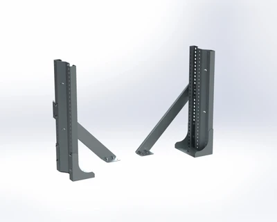 Adrian AEPKT1030G Extendobed Shelving End Panel Kit, 30"H, gray, truck storage solution.