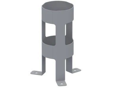 Holman 40125 Tank Holder for 14.1 oz Propane by Holman, gray metal holder.