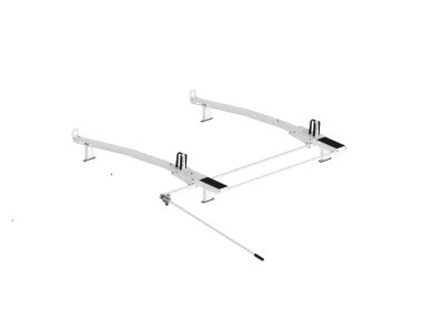 Holman 47973 Drop Down Ladder Rack, Single, Mid Roof, Covered Service Body, Silver, from Holman.