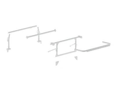 Holman 12004W The Pro Rack Leg & Crossbar Kit in white, service bodies.