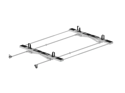 Holman 4A95H Drop Down HD Aluminum Ladder Rack - Double - Preassembled - High Roof Vans