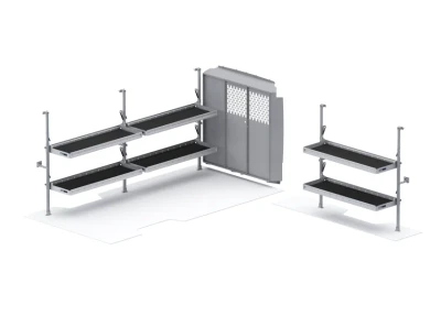 Holman 51PME Folding Shelves Package - ProMaster 159" EXT WB