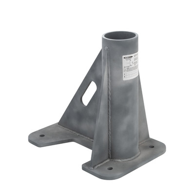 Werner Fall Protection L400004 horizontal stanchion base, gray, metal, from Werner Fall Protection brand.