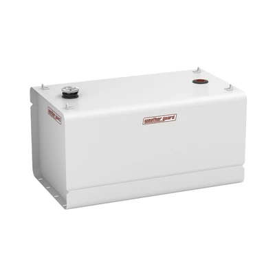 Weather Guard 358-X-03 Fuel Transfer Tank, 100 gal, Rectangle, white color.