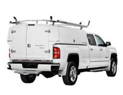 SpaceKap Compak Fiberglass Truck Cap & Slide-In Service Body