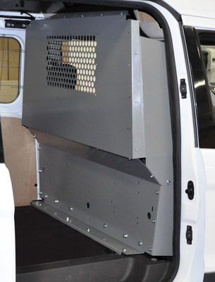 Adrian Steel #P2TCS14 Steel Partition w/ Visibility, Gray, Transit Connect