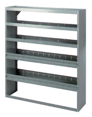 Adrian Steel #HD-52WP 5-Shelf Unit, 52w x 60h x 14d, Gray
