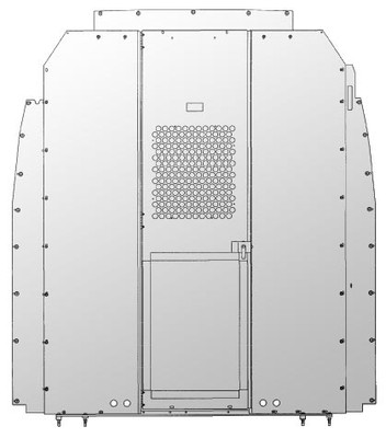 Adrian Steel #S1M2HC2PM Steel Partition Panel Kit w/ Visibility & Door Kit, Gray, Multiple Vehicles