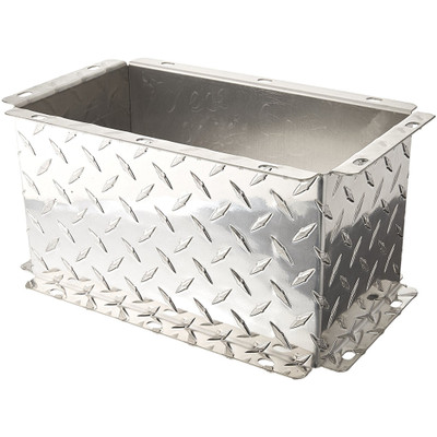 Weather Guard Model 238 Conduit Carrier Extension, Roof Rack Conduit Extender, silver, diamond plate.