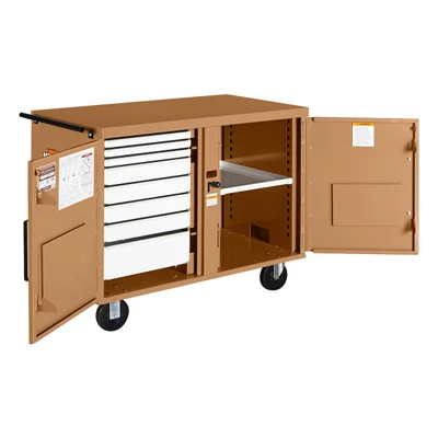 Knaack Model 49-KL STORAGEMASTER heavy-duty bench, 1,000 lbs. w/Lock, Knaack brand rolling workbench.